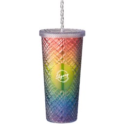 Rainbow - b.free Rainbow Custom Pint Glass - 16 oz.