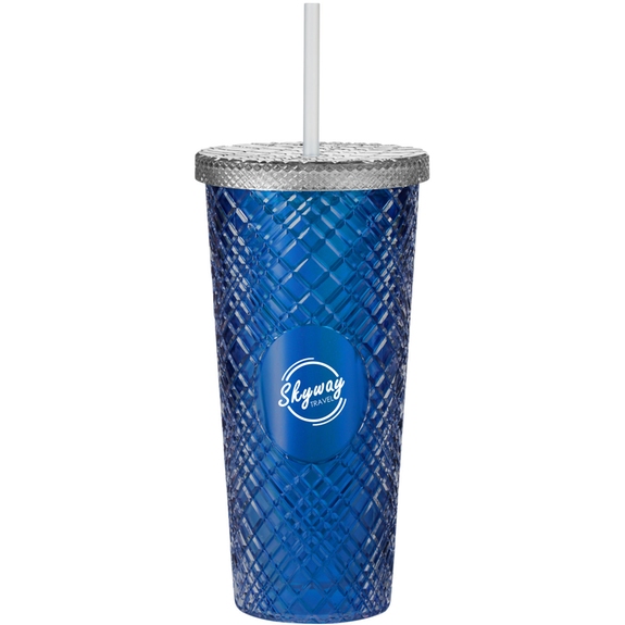 Blue - b.free Rainbow Custom Pint Glass - 22 oz.