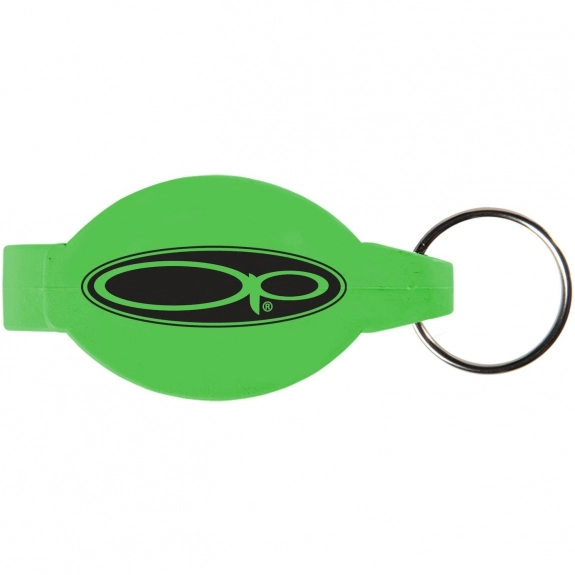 Green Elliptical Beverage Wrench Custom Keychain