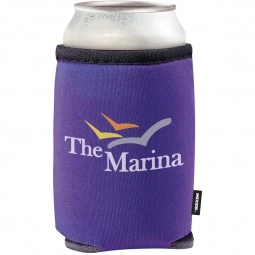 Purple Koozie Summit Collapsible Promotional Can Cooler Sleeve