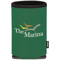 Green Koozie Summit Collapsible Promotional Can Cooler Sleeve