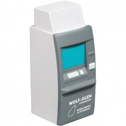 Gray/White ATM Machine Custom Stress Balls
