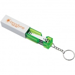 Manicure Pillar Logo Keychain Open