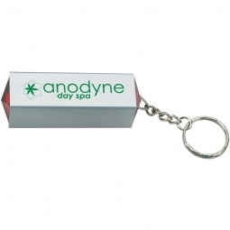 Red Manicure Pillar Logo Keychain