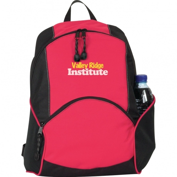 Red/Black Day Trip Promotional Backpack