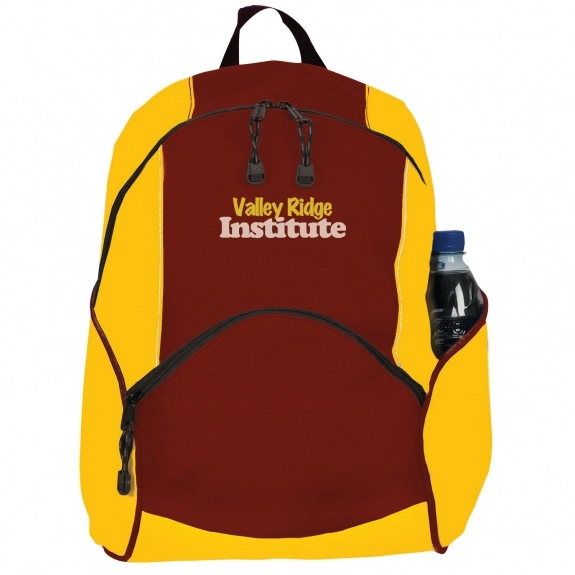 Sunglow/Burgundy Day Trip Promotional Backpack