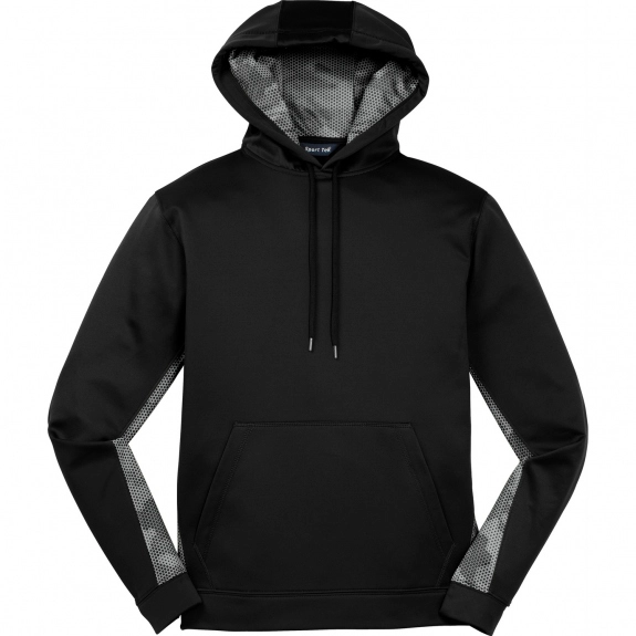 Black/Dark Smoke Grey Sport-Tek CamoHex Pullover Custom Hoodies