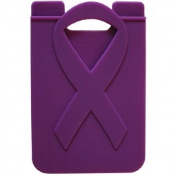 Purple Awareness Ribbon Cell Phone Custom Wallets