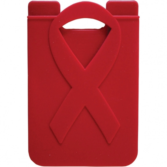 Red Awareness Ribbon Cell Phone Custom Wallets