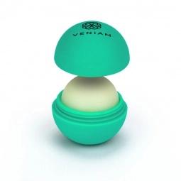 Dark Green/Vanilla - Rubber Sphere Beeswax Custom Lip Balm