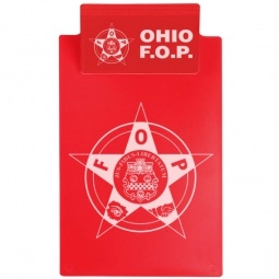 Red Plastic Promotional Memo Clipboard