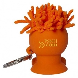 Orange MopToppers Custom Cell Phone Stand & Cord Winder 