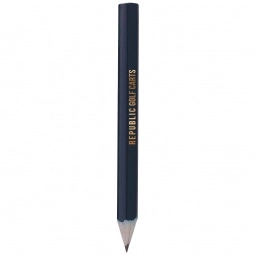 Dark Blue Hex Wooden Custom Imprinted Golf Pencil