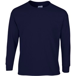 Navy - Gildan Ultra Cotton Long Sleeve T-Shirt