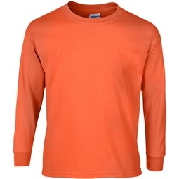 Orange - Gildan Ultra Cotton Long Sleeve T-Shirt