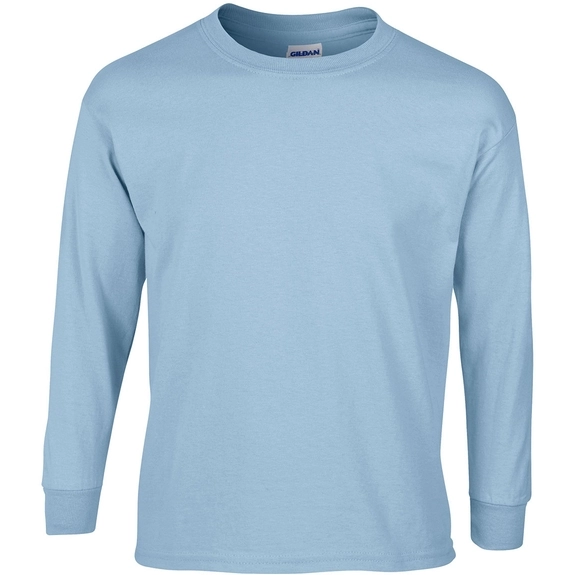 Light Blue - Gildan Ultra Cotton Long Sleeve T-Shirt