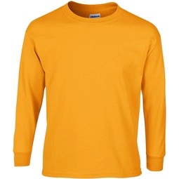 Gold - Gildan Ultra Cotton Long Sleeve T-Shirt