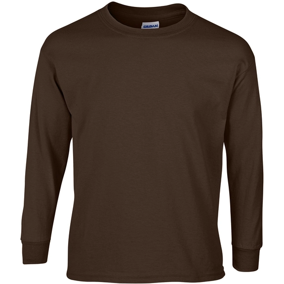 Dark Chocolate - Gildan Ultra Cotton Long Sleeve T-Shirt