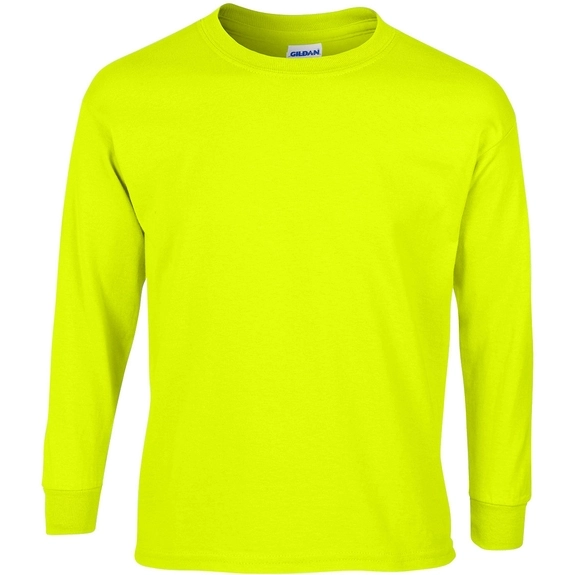 Safety Green - Gildan Ultra Cotton Long Sleeve T-Shirt