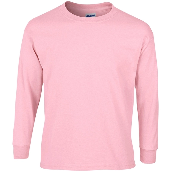 Light Pink - Gildan Ultra Cotton Long Sleeve T-Shirt