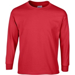 Red - Gildan Ultra Cotton Long Sleeve T-Shirt