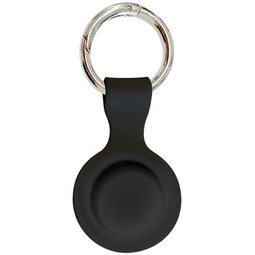 Black Silicone Branded Key Ring