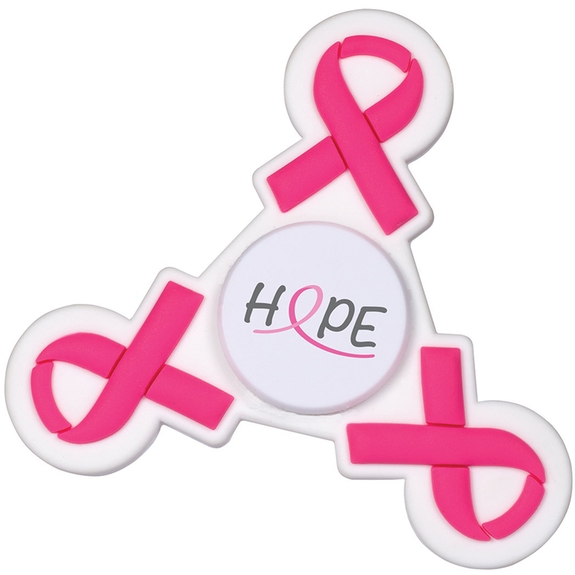 Pink - Promospinner&#174; Awareness Ribbon Custom Fidget Spinner