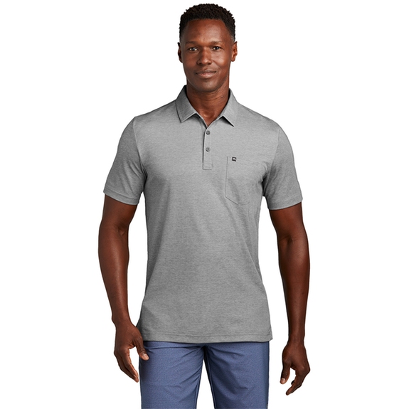 Front TravisMathew Oceanside Custom Heather Pocket Polo - Men's