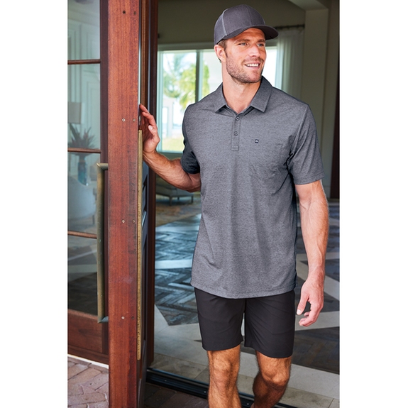 Lifestyle - TravisMathew Oceanside Custom Heather Pocket Polo - Men's