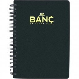 Translucent Black Lined Custom Notebook - 5" x 7"