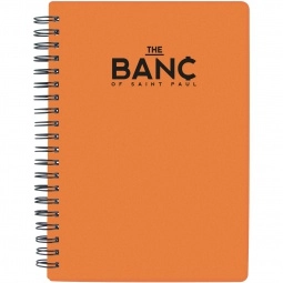 Translucent Orange Lined Custom Notebook - 5" x 7"