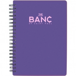 Translucent Purple Lined Custom Notebook - 5" x 7"