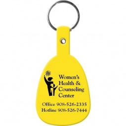 Yellow Flexible Custom Keychain