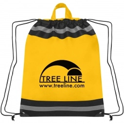 Non-Woven Reflective Sports Customized Backpacks - 17"w x 20"h