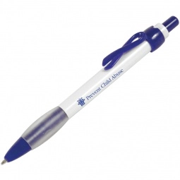 Blue Awareness Ribbon Shaped Promotional Pen