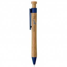 Blue Eco-Friendly Bamboo Promo Pen