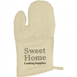 Natural Quilted Cotton Canvas Promotional Oven Mitt