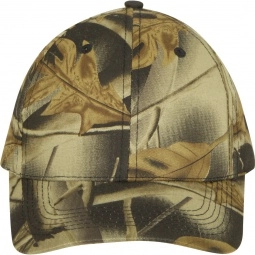 Camouflage Leaf Print Camouflage Cotton Twill Structured Custom Cap
