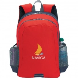 Red Reflective Promotional Backpack