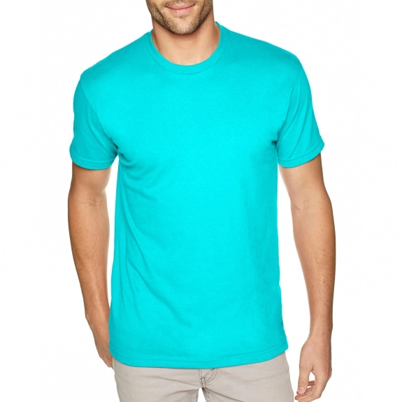 Tahiti Blue Next Level Premium Fitted Sueded Custom T-Shirts