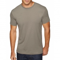 Warm Gray Next Level Premium Fitted Sueded Custom T-Shirts