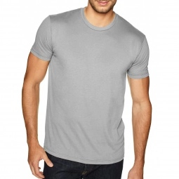 Light Gray Next Level Premium Fitted Sueded Custom T-Shirts