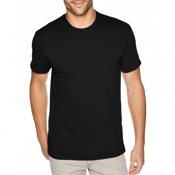 Black Next Level Premium Fitted Sueded Custom T-Shirts
