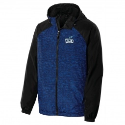 Sport-Tek® Heather Colorblock Raglan Custom Wind Jacket - Men's