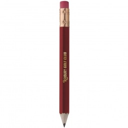 Hex Wooden Promotional Golf Pencil w/ Eraser