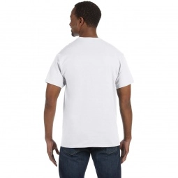 Back Model Jerzees Dri-Power Active Promotional Shirt - Men's - White
