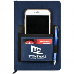 Perfect Bound Multi-Pocket Custom Notebook - 5.5"w x 8.25"h