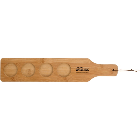 Natural - Custom Branded Bamboo Flight Paddle