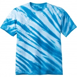 Royal Port & Company Essential Tiger Stripe Tie-Dye Logo T-Shirt