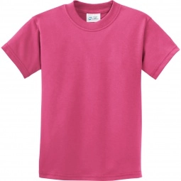 Sangria Port & Company Essential Logo T-Shirt - Youth - Dark Colors